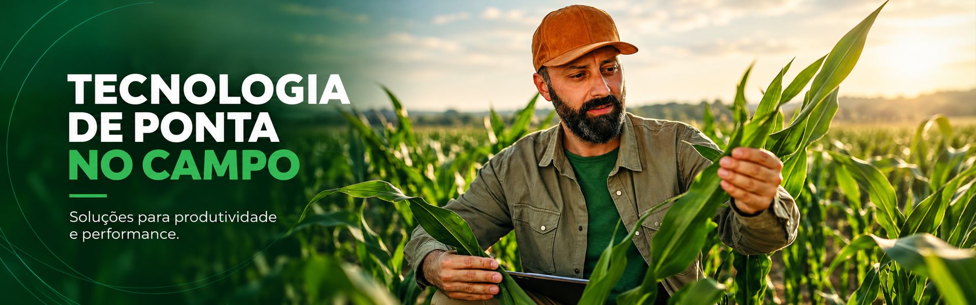 Tecnologia de ponta no campo. Solu&ccedil;&otilde;es para produtividade e performance.